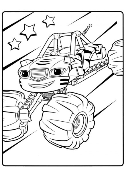 Roar Racing Coloriage