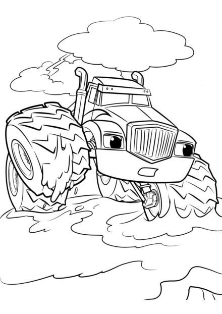 Crusher Pensif Coloriage