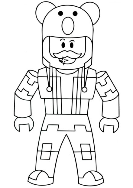 Page de Coloriage : Personnage Roblox Sinknuddles