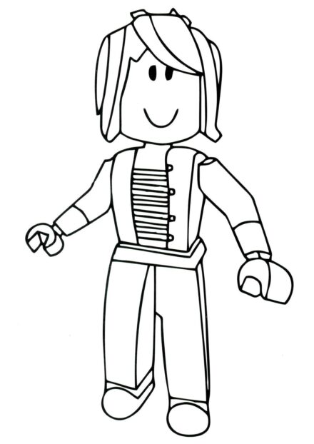 Page de Coloriage : Noob Roblox