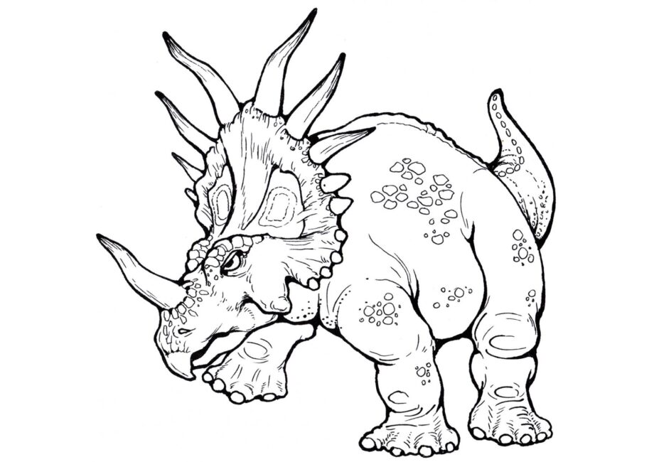 Page de Coloriage de Styracosaurus