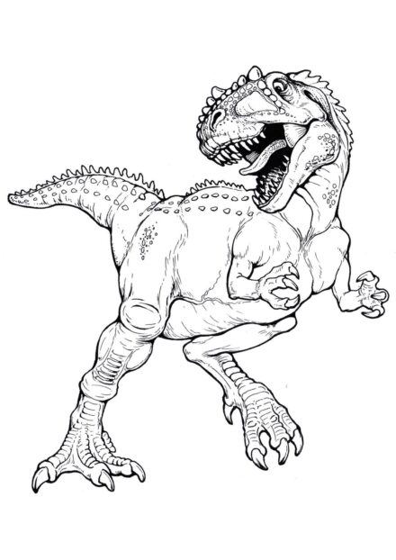 Page de Coloriage de Giganotosaurus