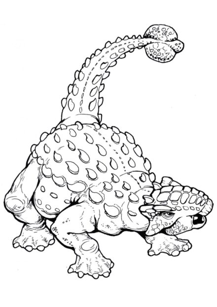 Page de Coloriage de Psittacosaurus