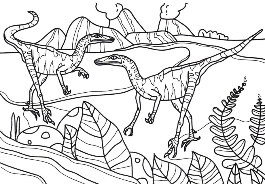 Page de Coloriage de Troodon