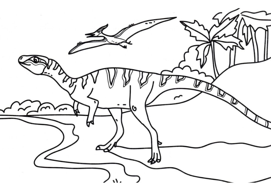 Page de Coloriage de Tarbosaurus