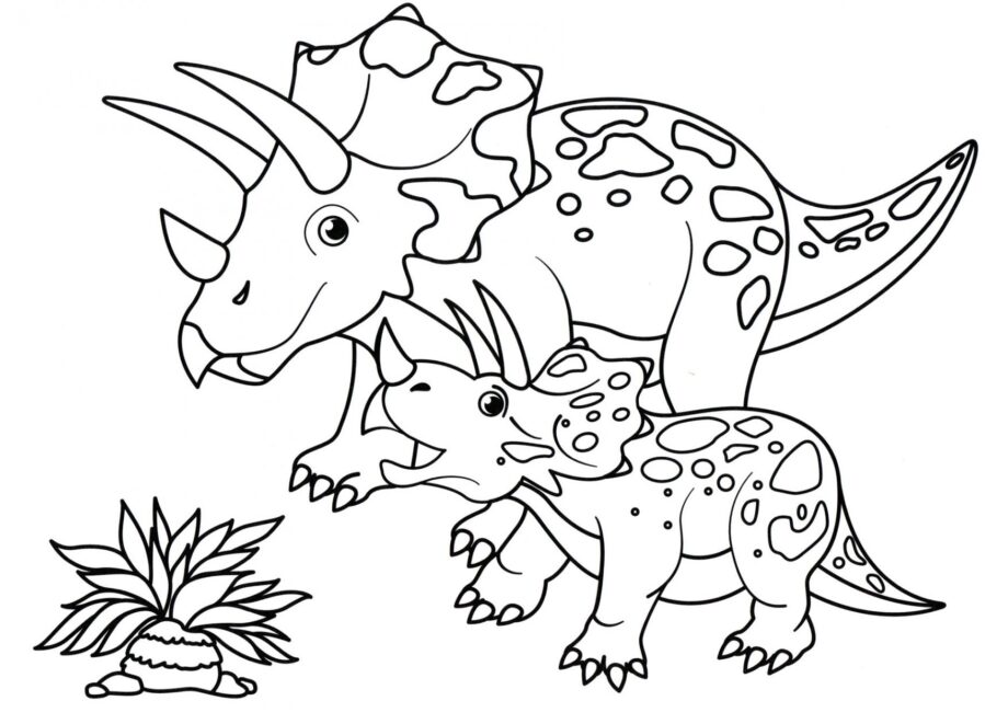 Page de Coloriage de Turanoceratops